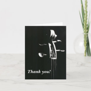 Violin Scroll Thank You Card