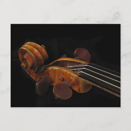 Violin Scroll with 2023 Calendar on Back Postcard