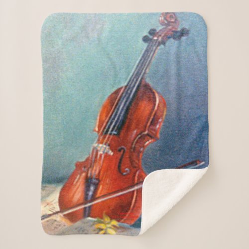 Violin Sherpa Blanket