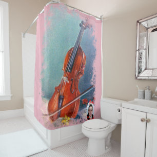 Violin Shower Curtain