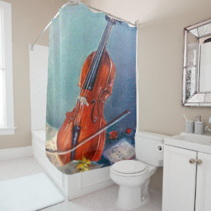 Violin Shower Curtain