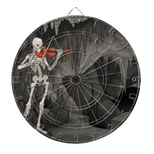 violin skeleton dart board
