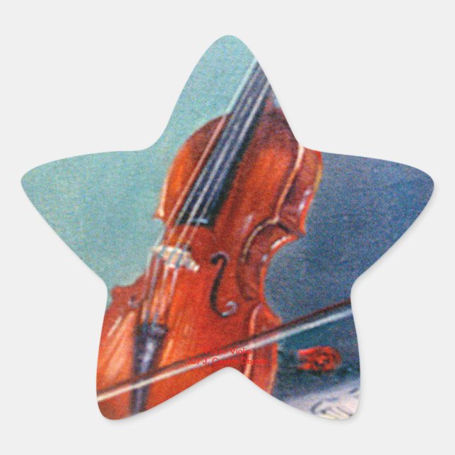 Violin Star Sticker (Front)