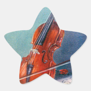 Violin Star Sticker