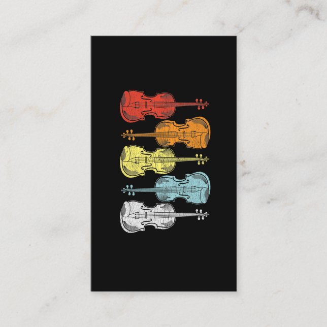 Violin String Instrument Player Gift for Musician Business Card (Front)