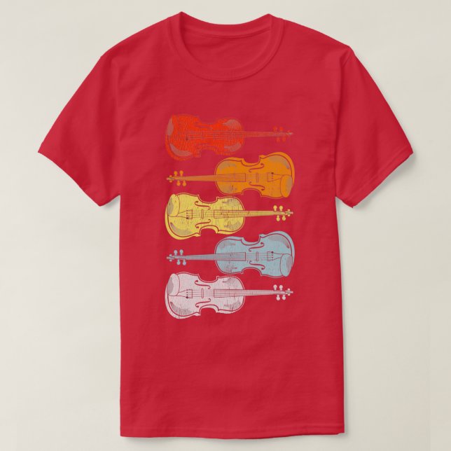 Violin String Instrument Player Gift for Musician T-Shirt (Design Front)