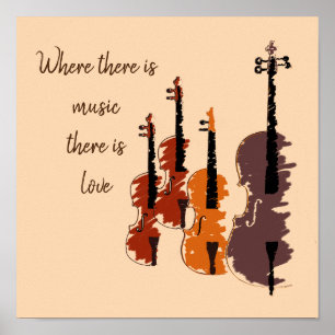 VIolin String Instrument string quartet Poster