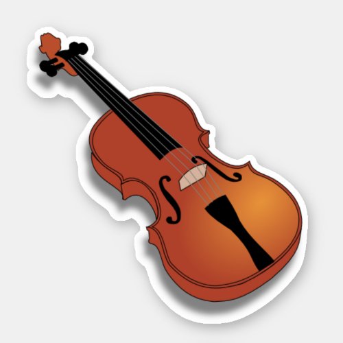 Violin stringed instrument sticker