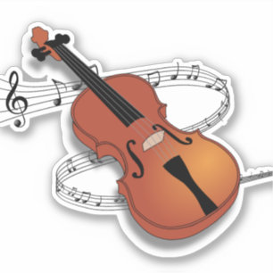 Violin, stringed instrument, sticker