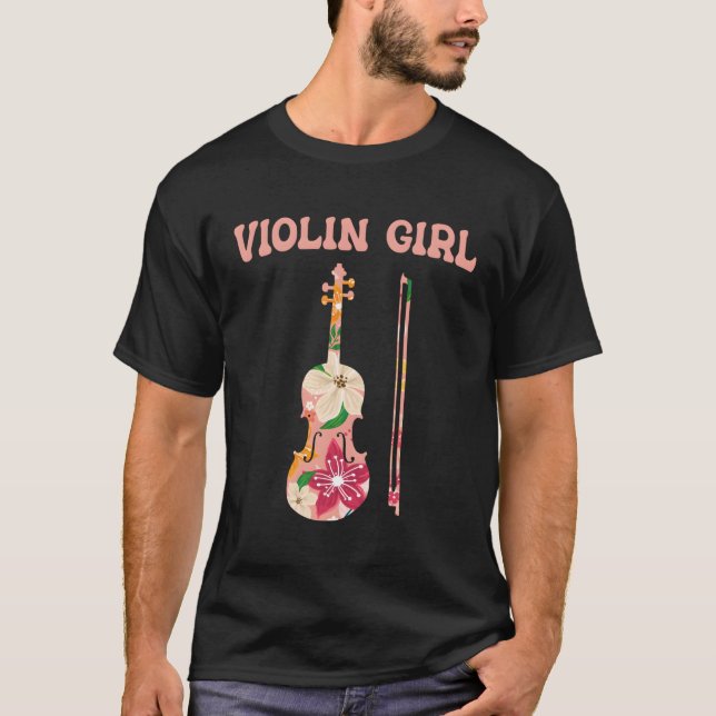 Violin Stringed Musical Instrut Violin T-Shirt (Front)