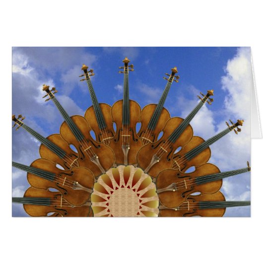 Violin Sunflower Cards (Front Horizontal)