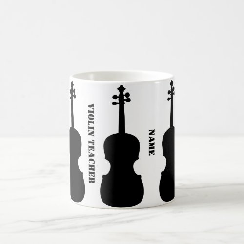 Violin Teacher Gift funky Personalized Coffee Mug