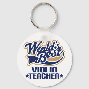 Violin Teacher Gift Keychain