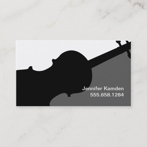 Violin Teacher Business Cards