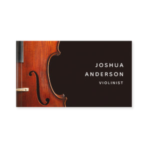 Violin Teacher Professional Musician Simple Business Card