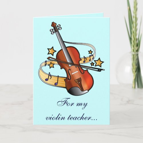 Violin Teacher Thank You