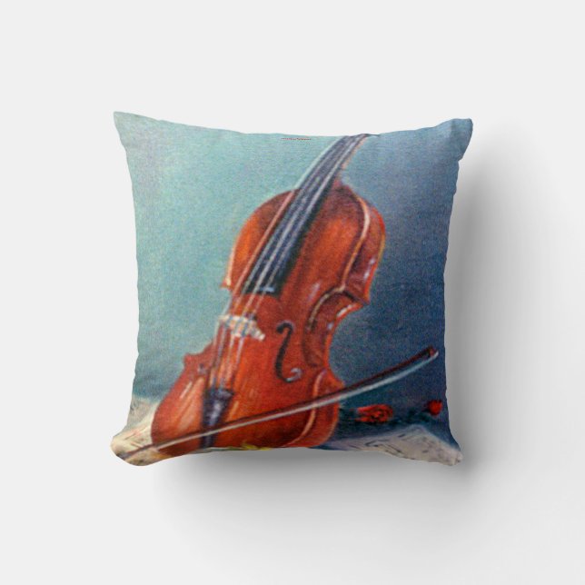 Violin Throw Pillow (Front)