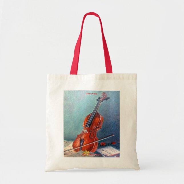 Violin Tote Bag (Front)