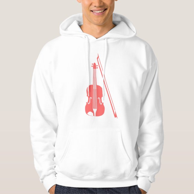 Violin - Tropical Pink Hoodie (Front)