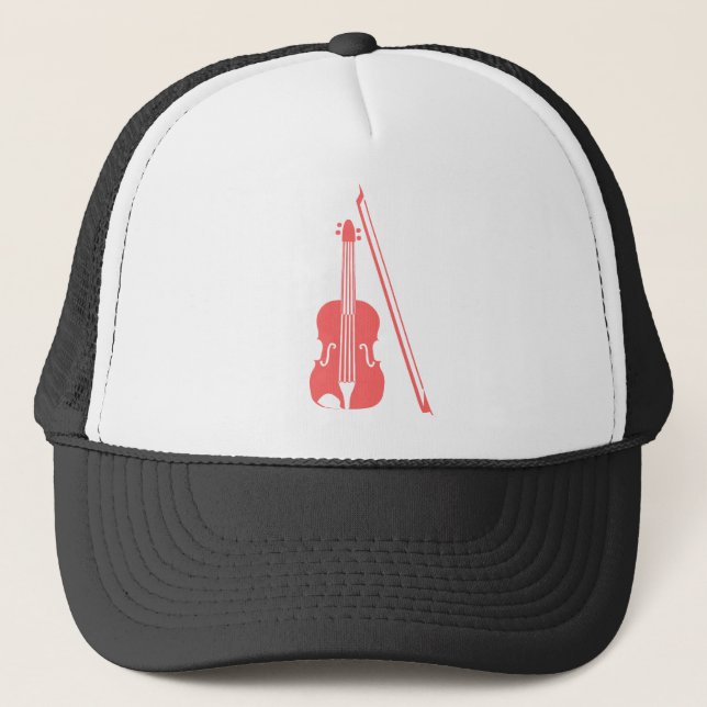 Violin - Tropical Pink Trucker Hat (Front)