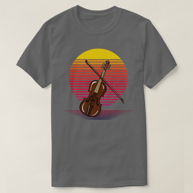 Violin Vapor T-Shirt (Design Front)