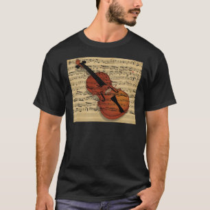 Violin Vintage Music T-Shirt