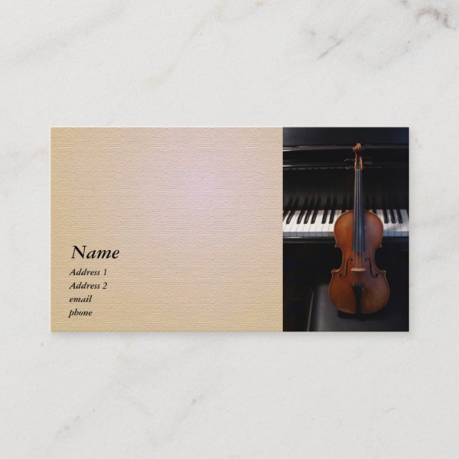 Violin / Viola Business Card (Front)