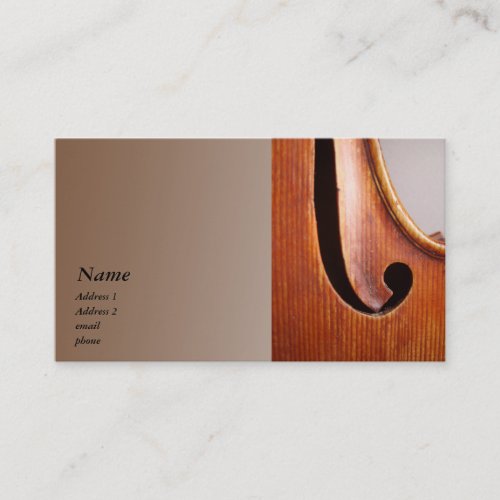 Violin / Viola Business Card