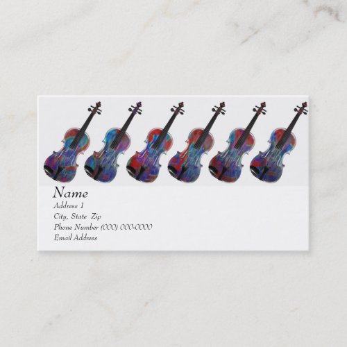 Violin Viola Business Card for The Violin Site