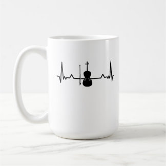 Violin Viola Cello Heartbeat Funny Gifts Coffee Mug