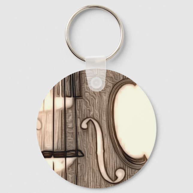 Violin, Viola, Cello? Keychain (Front)