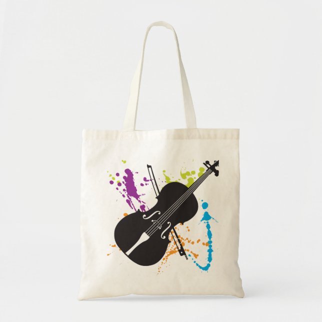 Violin, Viola, Cello or Bass tote bag (Front)