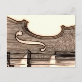 Violin, Viola, Cello? Postcard