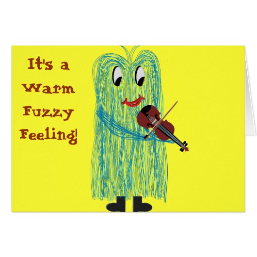 Violin & Viola - Get a Warm Fuzzy Feeling Cards (Front Horizontal)