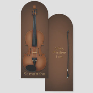 Violin Viola Inspirational Personalized Bookmarks