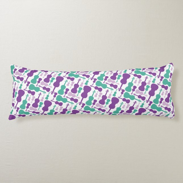 Violin Viola Musical String Instrument Orchestra Body Pillow (Front)
