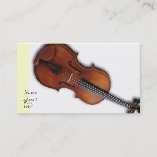 Customizable Violin Viola Profile / Business Card