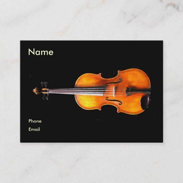 Violin/viola Profile Card by Leslie Harlow (Front)