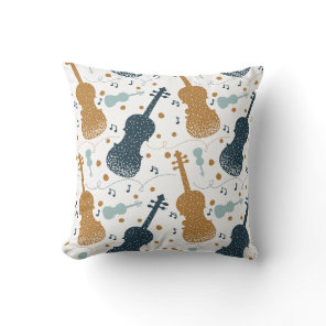 Violin Viola String Instrument Orchestra Music Throw Pillow