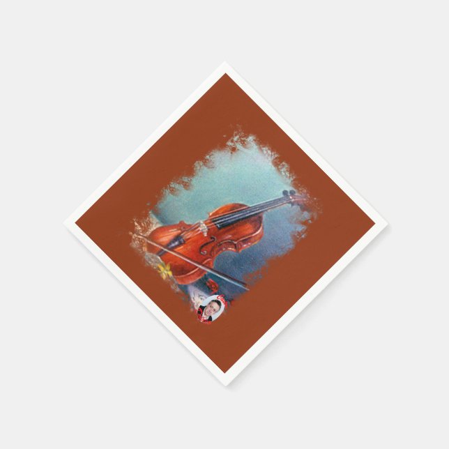 Violín/Violin Paper Napkins (Corner)