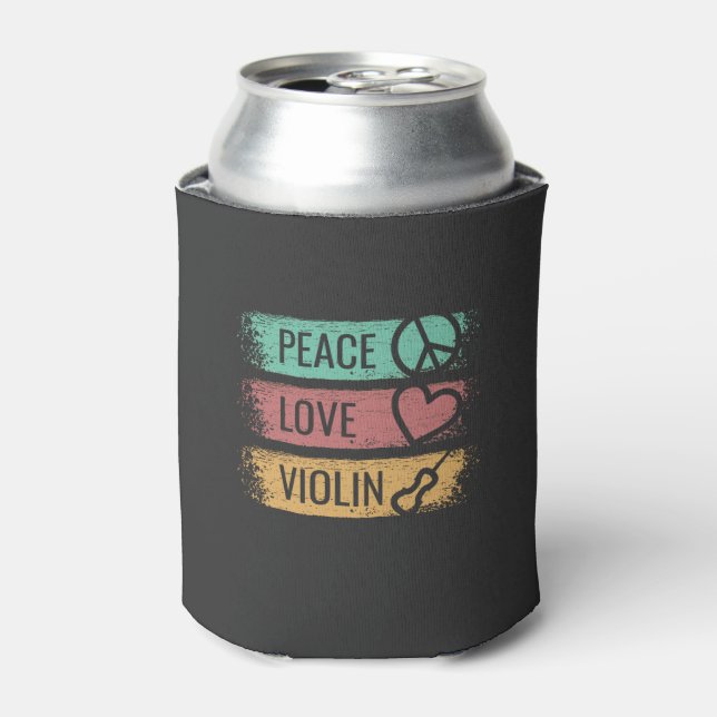 Violin Violinist Fiddle Can Cooler (Can Front)