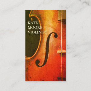 Violin Violinist Musician Business Card