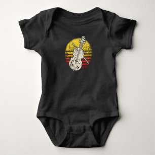 Violin Violinist Retro Vintage Baby Bodysuit