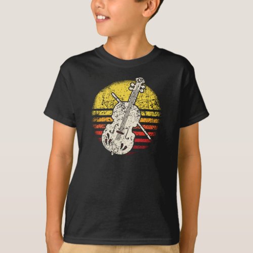 Violin Violinist Retro Vintage T_Shirt