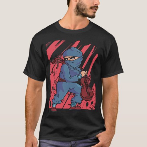 Violin Violinist Violin Ninja Ninja T_Shirt