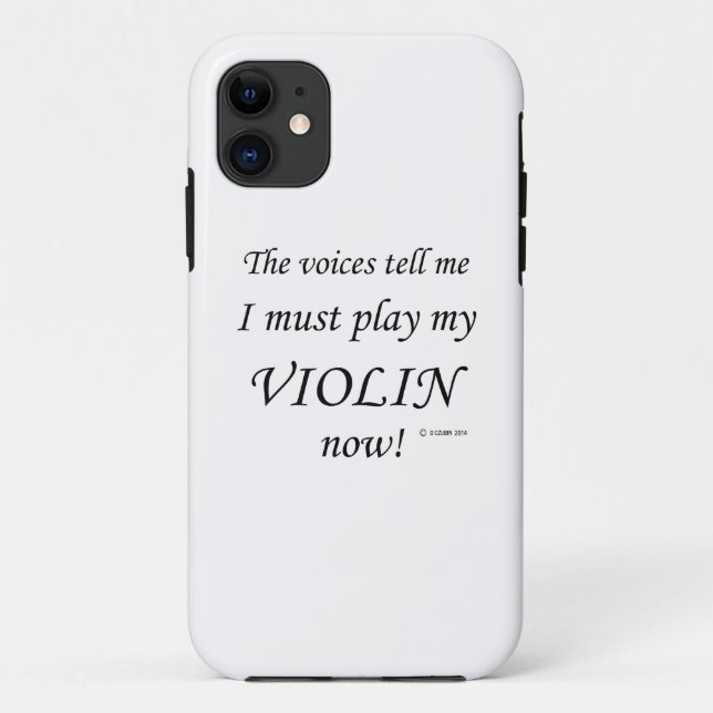 Violin Voices Say Must Play Case-Mate iPhone Case (Back)