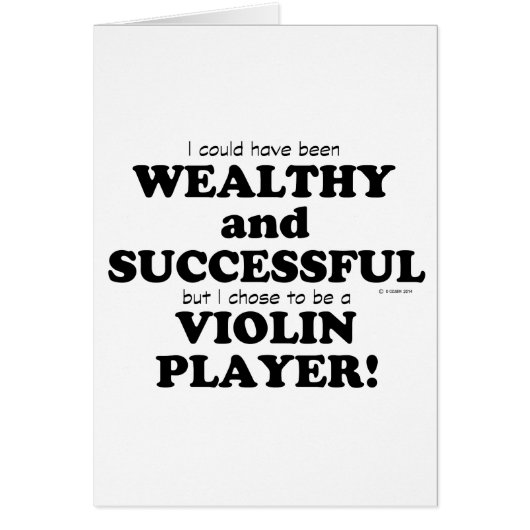 Violin Wealthy & Successful Cards (Front)