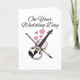 Violin Wedding Card Violinist String Musician