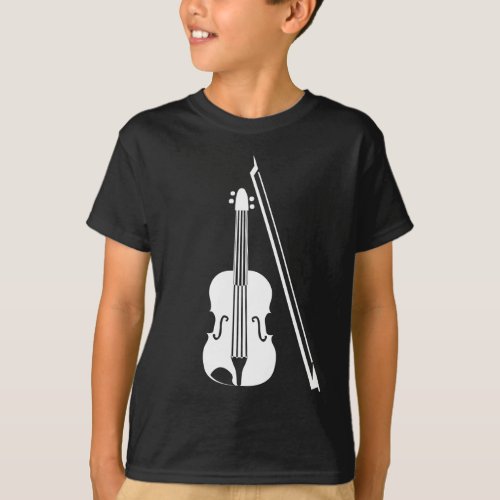 Violin _ White T_Shirt