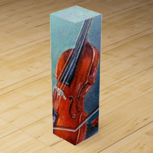 Violin Wine Box